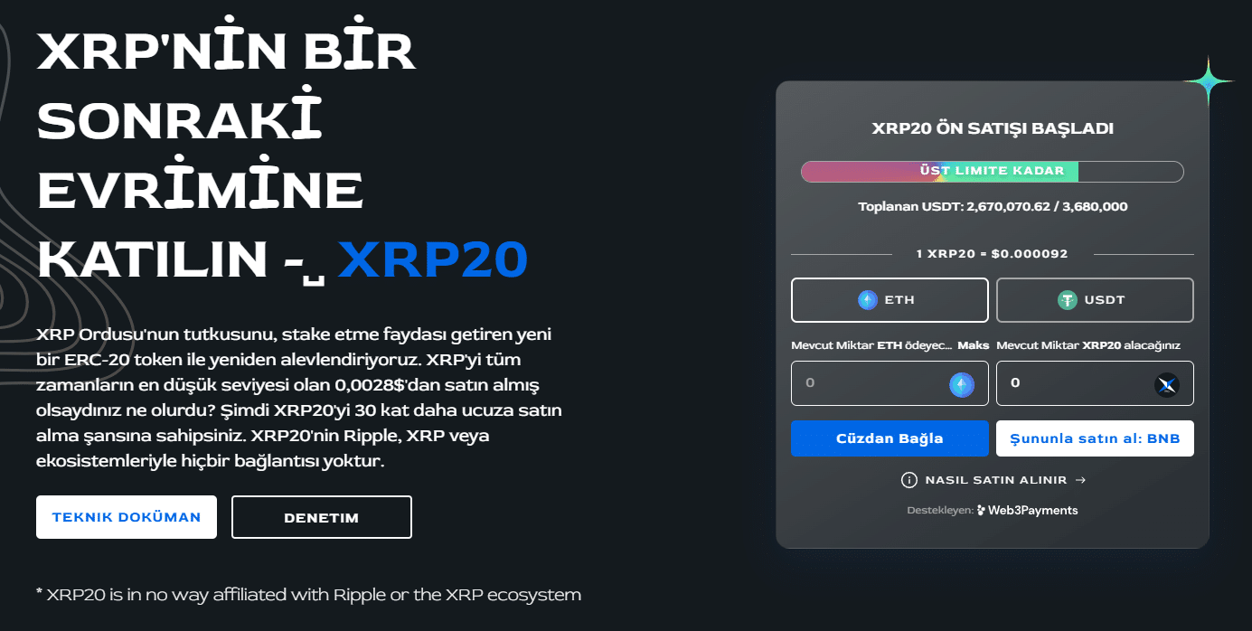 XRP20 En İyi Altcoinler