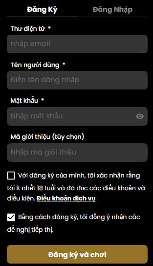 Đăng ký tài khoản LuckyBlock