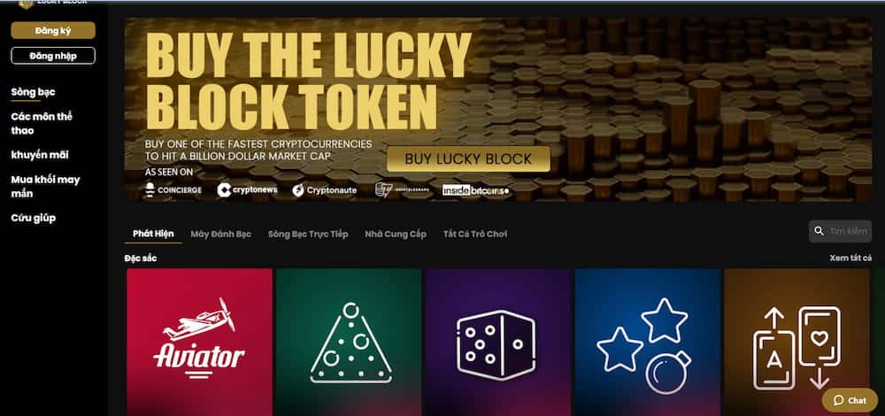 Nhà cái BÓNG ĐÁ TỐT NHẤT LuckyBlock