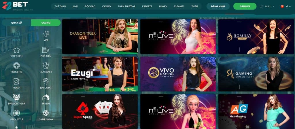 Rồng hổ casino online