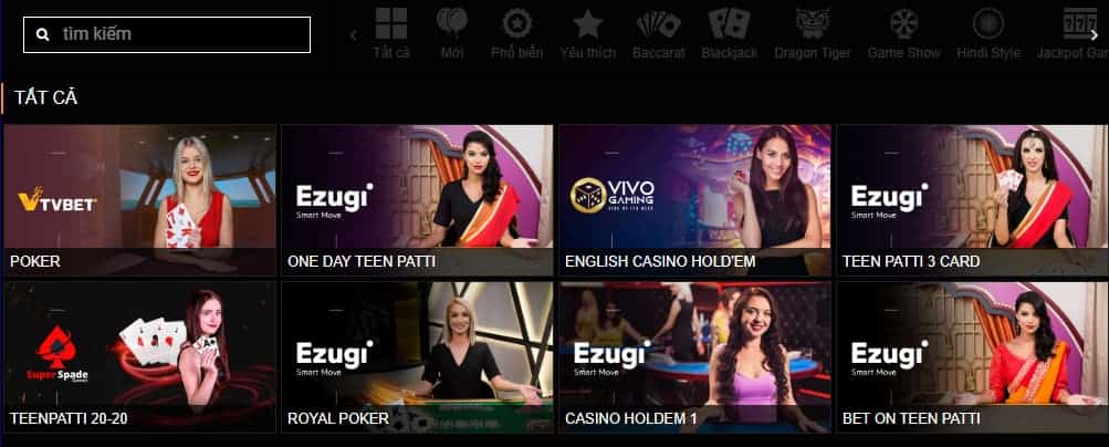 Trang web Poker