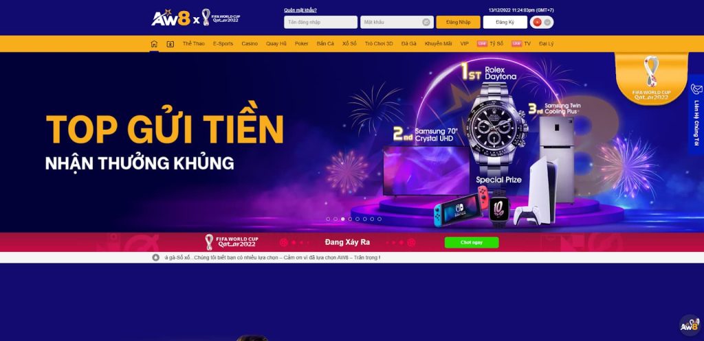 Aw8 lựa chọn hàng đầu cho các trang web cá cược bóng đá tại Việt Nam