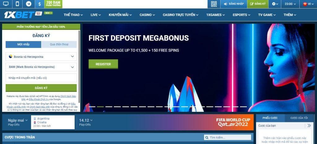 1xbet Trang web cá cược bóng đá