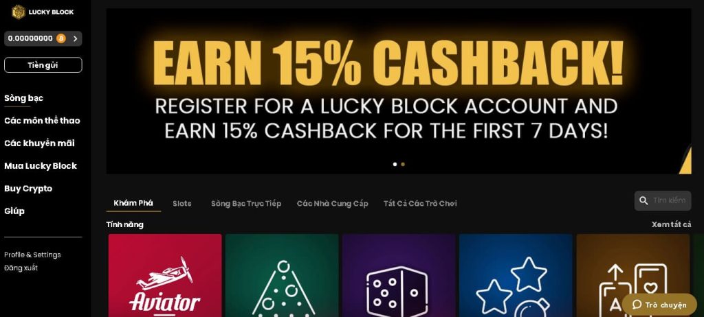 LuckyBlock Trang web slots online mới nhất tại Việt Nam