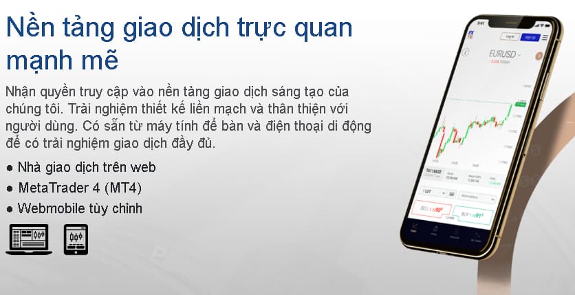 Truy cập nền tảng giao dịch của chúng tôi