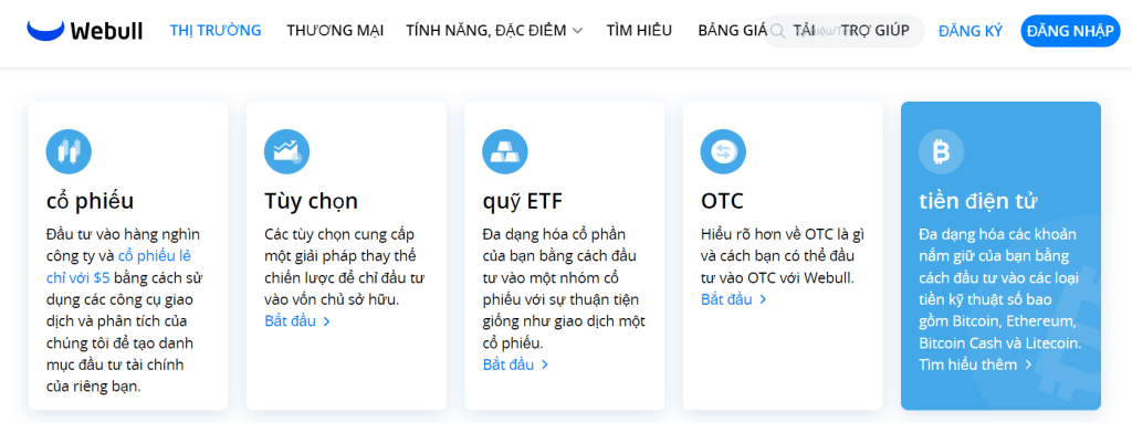 Webull – Cách chơi Bitcoin chỉ với 1 USD