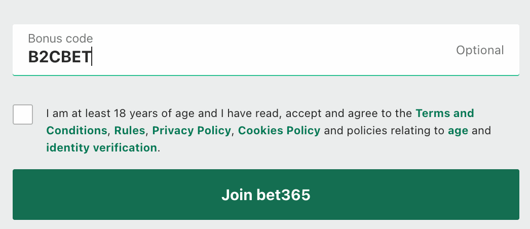 Bet365 Bonus Code