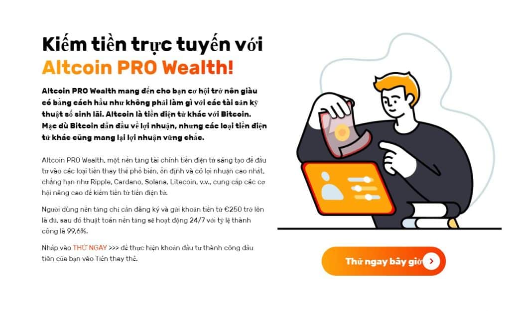 Kiếm tiền với Altcoin Pro