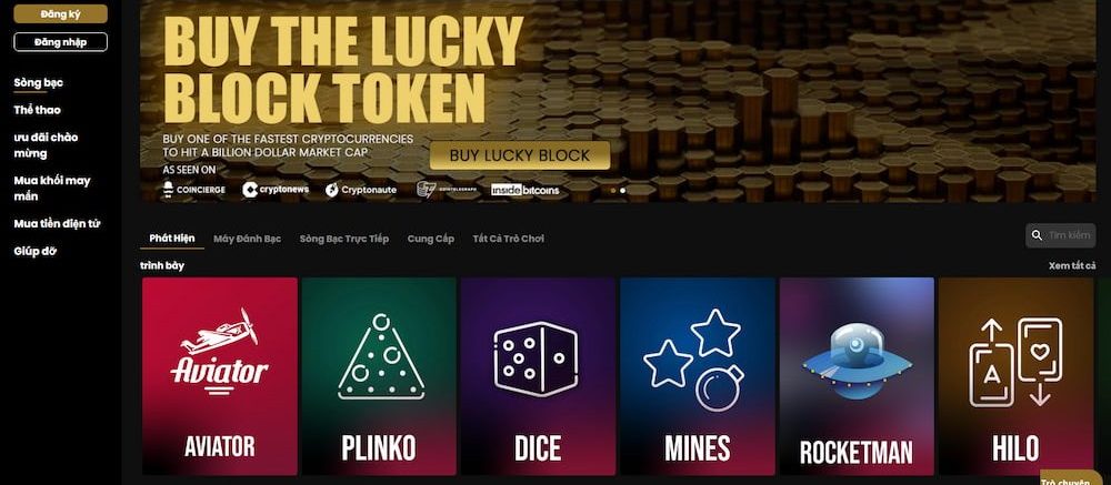 Lucky Block - Tiền thưởng crash hấp dẫn