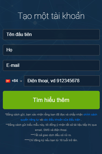 Truy cập trang web xBitcoin AI