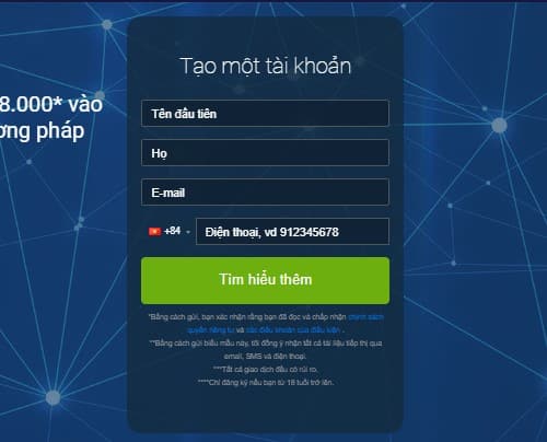 Đăng ký tài khoản Bitcode Method