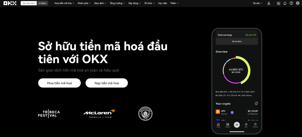 Mua altcoin trên OKX