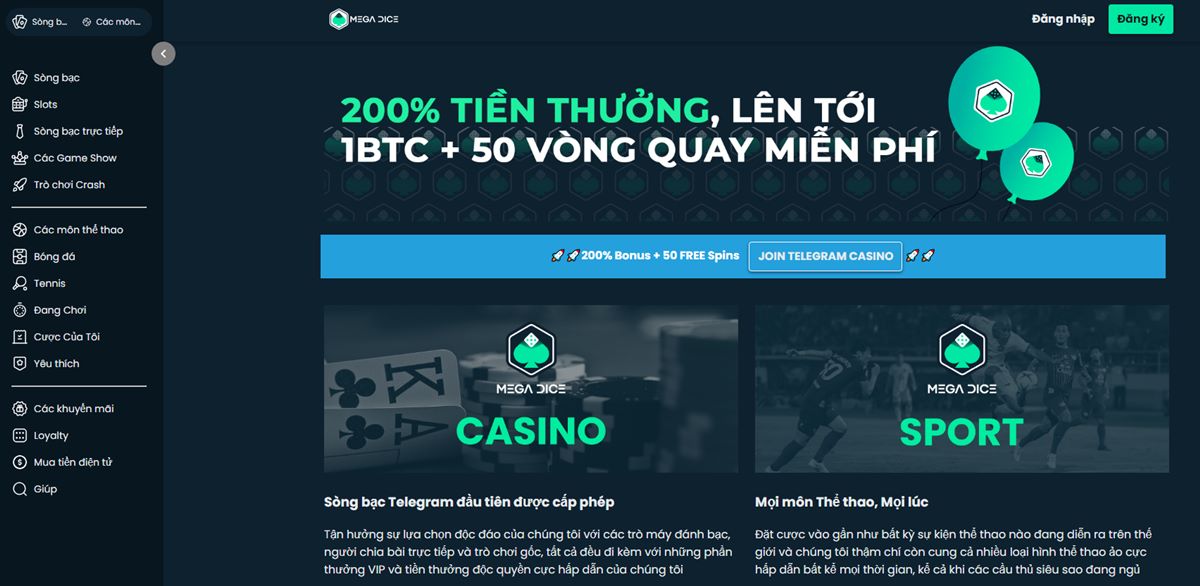 Mega Dice - Sòng bạc Crash online đỉnh cao, ngút ngàn ưu đãi cực chất