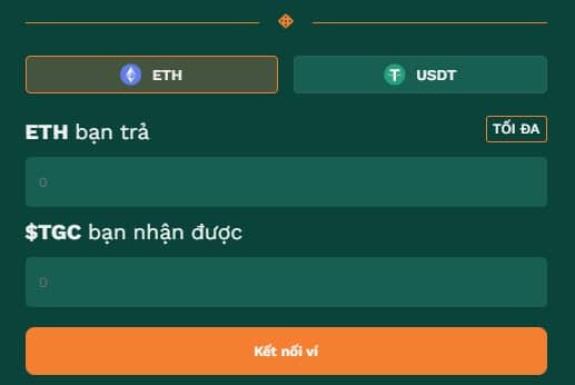 Mua ETH, USDT hoặc BNB