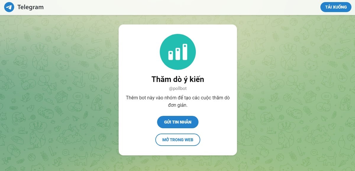 PollBot là một bot Telegram