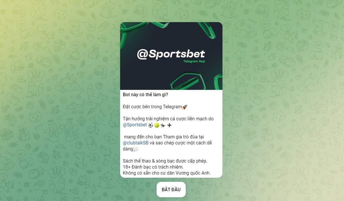 Sportsbet.io – Bot cá cược thể thao cung cấp cược miễn phí