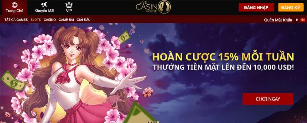 Tiền thưởng & Khuyến mãi Live Casino House