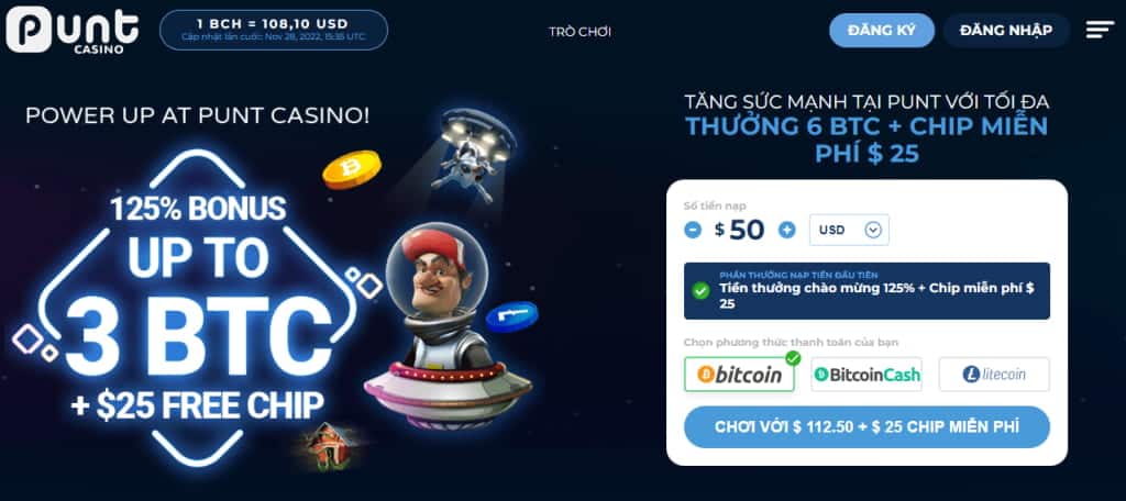 punt sòng bạc bitcoin blackjack