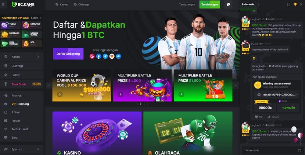 BC Game Sòng bạc Dogecoin gambling