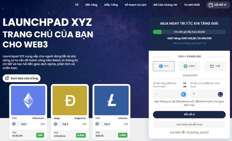 Lịch sử giá Launchpad XYZ