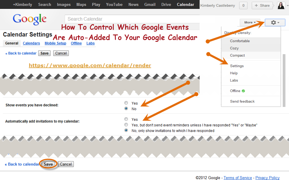 How To Control Which Google Events Are Auto Added To Your Google
