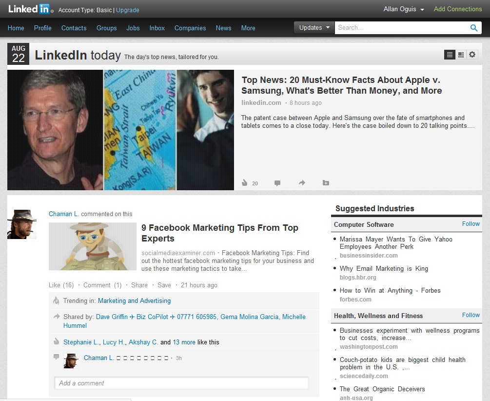 LinkedIn: A Fresh User Interface - Business2Community