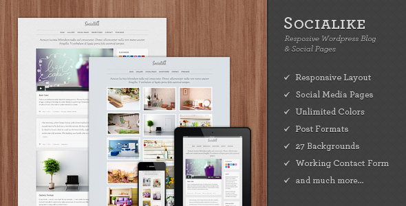 Socialike Responsive WordPress Blog