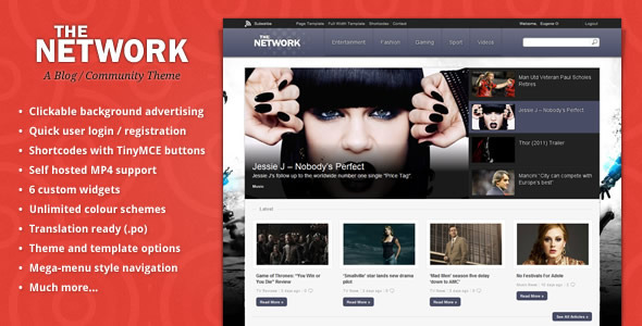 The Network - Magazine WordPress Theme