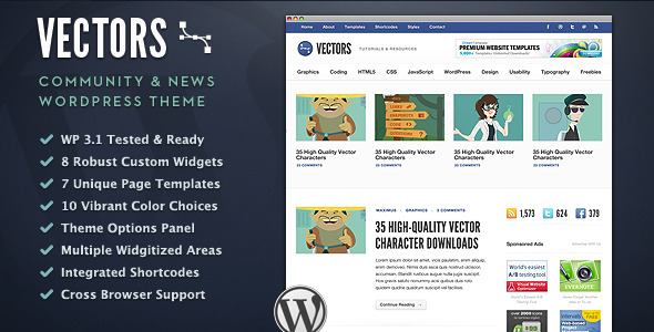 Vectors - Community WordPress Theme