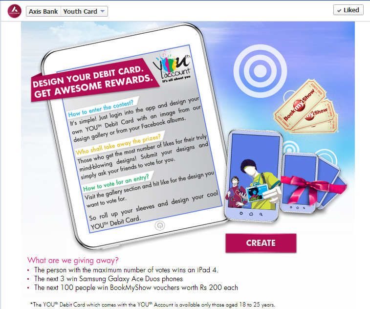 Axis Bank youth debit card