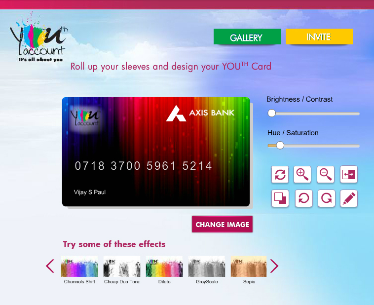 Axis Bank youth debit card