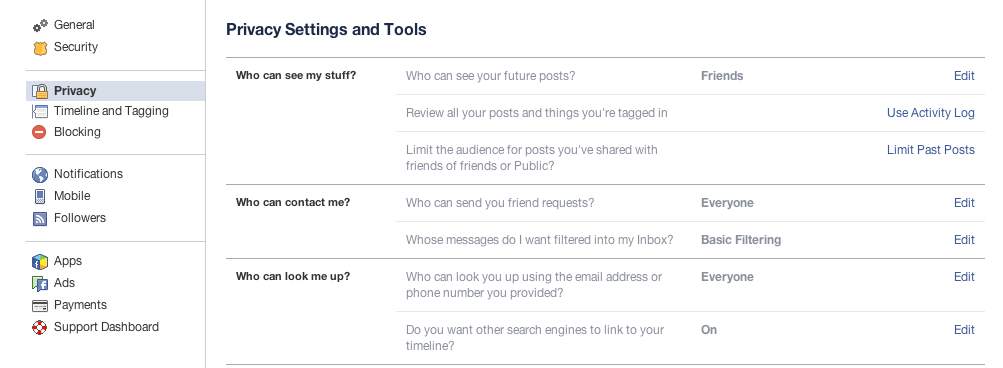 Facebook Graph Search Privacy