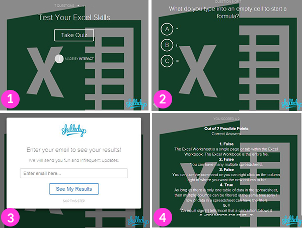 excel quiz