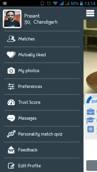 Truly Madly Android App personal profile