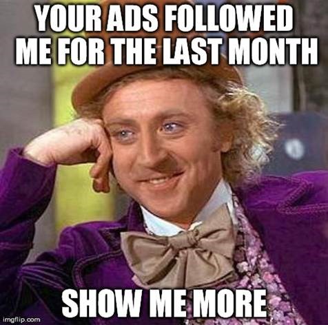 Content remarketing Willy Wonka meme