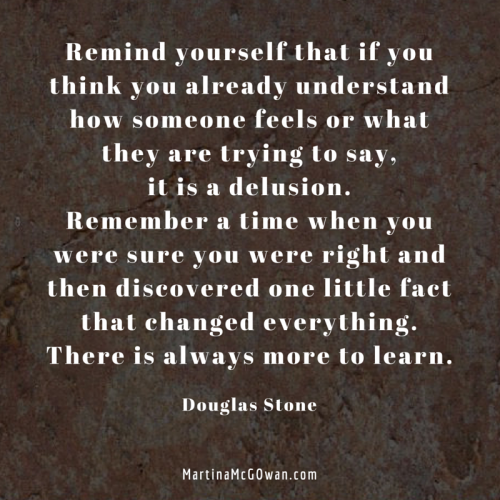 There is always more to learn douglas stone