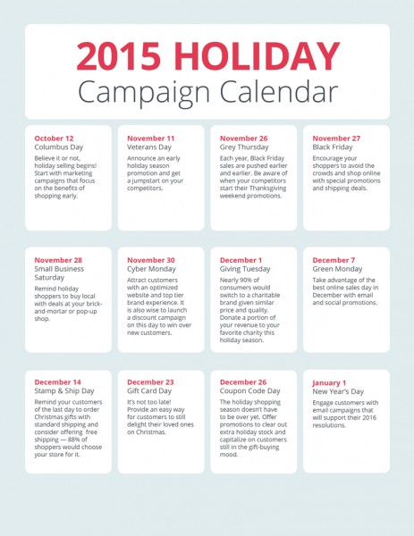 How to Create and Organize Your Holiday Ecommerce Campaigns ...