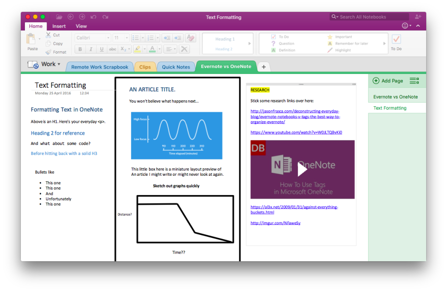 OneNote Vs Evernote: The Best App For Note-Taking, Researching And ...