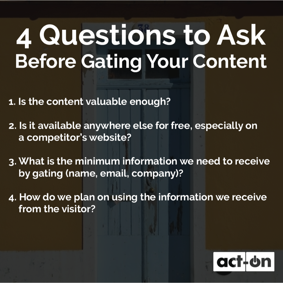 4 questions to ask before gating your content