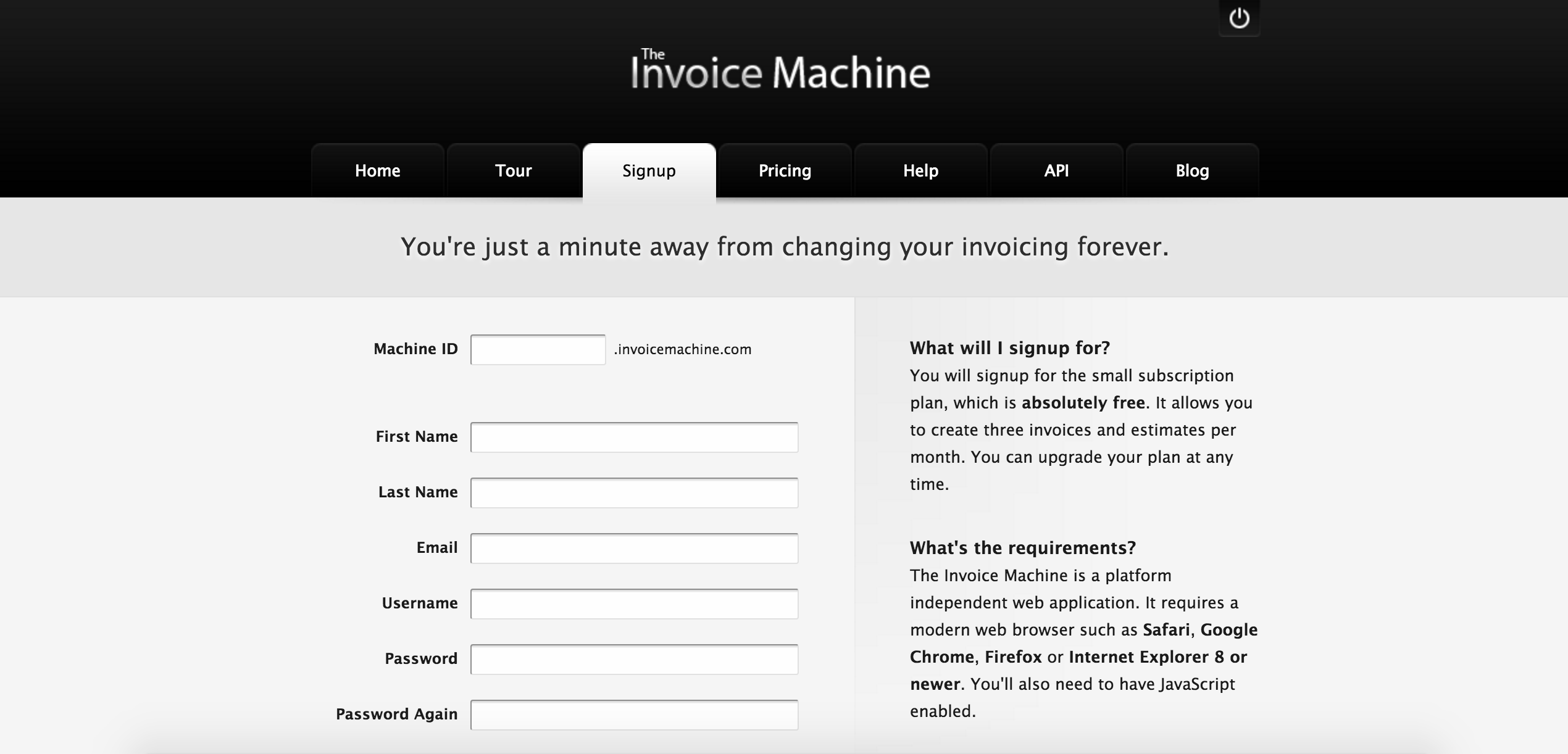 The Invoice Machine