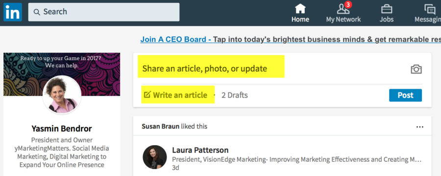 LinkedIn: Difference Between “Share an Article, Photo, or Update” vs ...