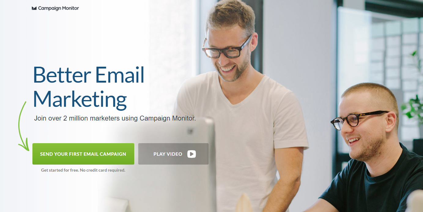 Campaign Monitor – Landing Page CTA Button