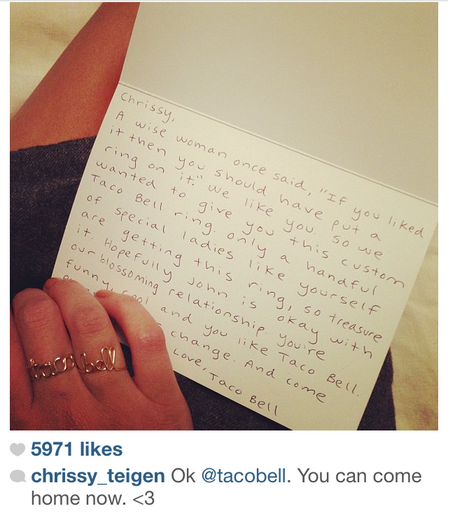 Taco Bell Chrissy Teigen Social Media Marketing