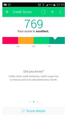 Mint credit score