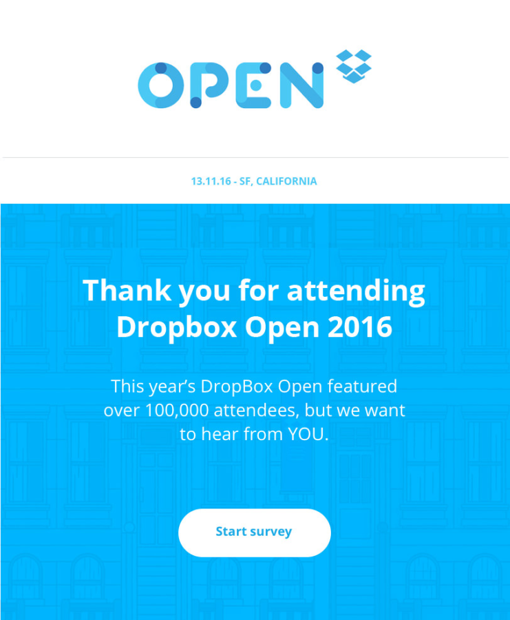 Dropbox feedback email