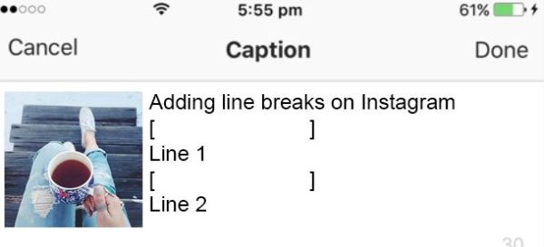 How To Add Line Breaks On Instagram: How To Go To Next Line In ...