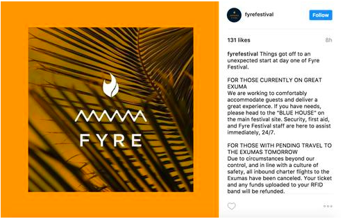 The Real Cautionary Tale of the Fyre Festival - Business 2 Community