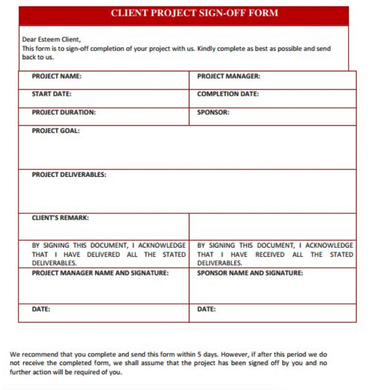 Sign Off Sheet Templates Tutorial Pics