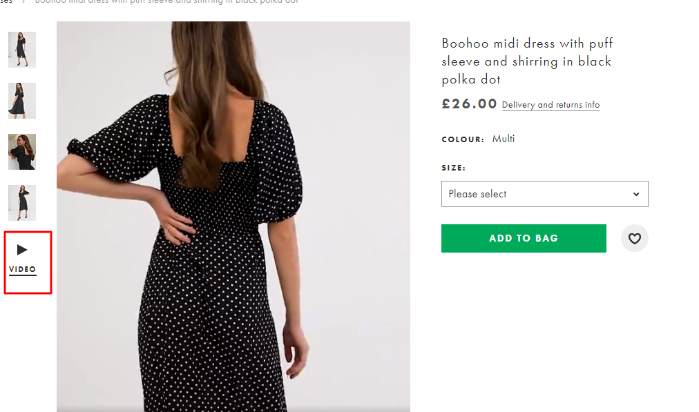 ASOS - Product Page Video Mistakes