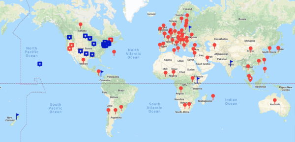 Map of global data privacy laws and regulations (proposed and in effect)